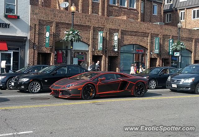 Lamborghini Aventador spotted in Washington DC, Virginia