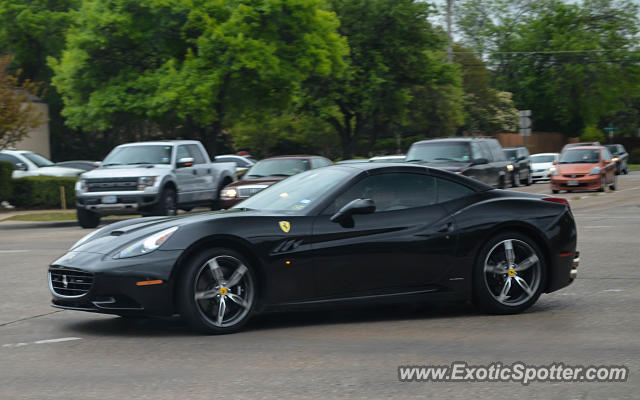 Ferrari California spotted in Dallas, Texas