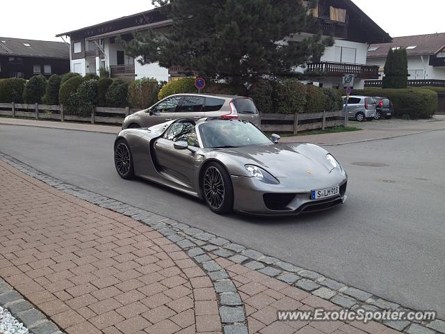 Porsche 918 Spyder spotted in Munich, Germany