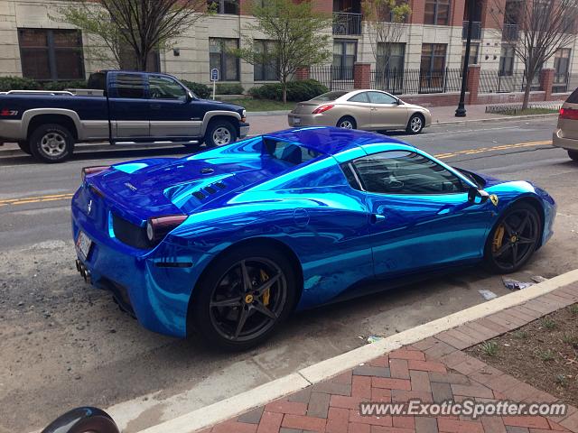 Ferrari 458 Italia spotted in Arlington, Virginia