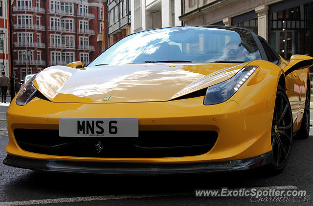 Ferrari 458 Italia spotted in London, United Kingdom