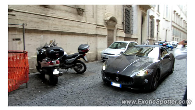 Maserati GranCabrio spotted in Rome, Italy