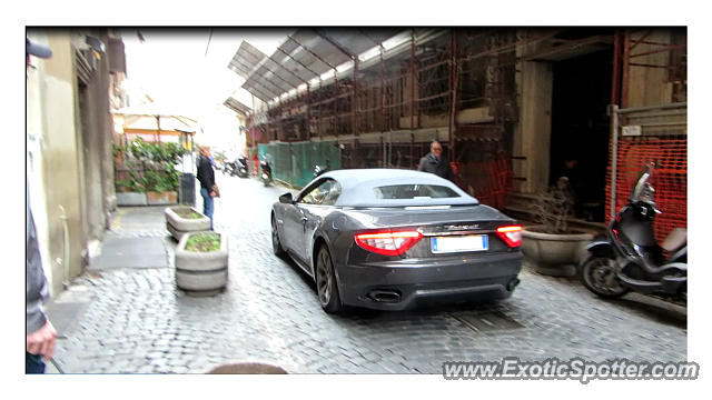 Maserati GranCabrio spotted in Rome, Italy