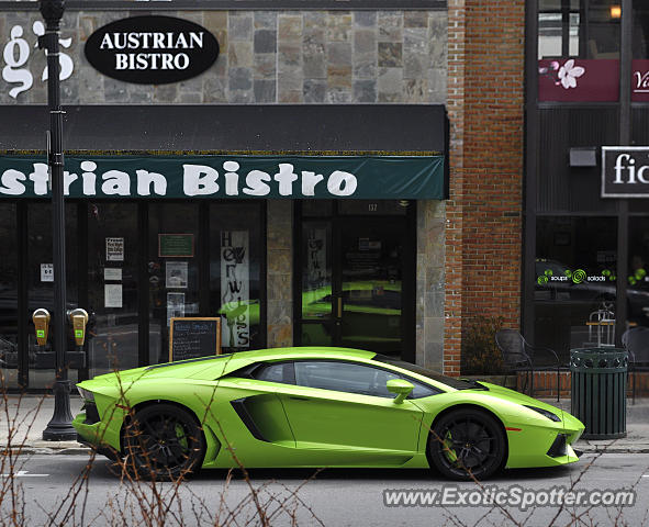 Lamborghini Aventador spotted in State College, United States
