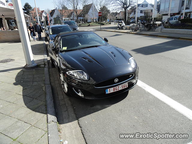 Jaguar XKR spotted in Knokke-Heist, Belgium