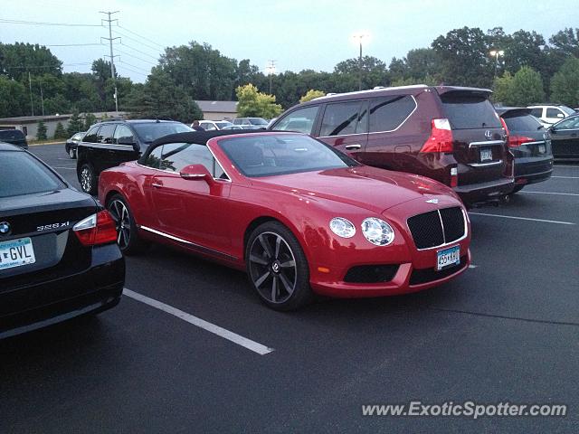 Bentley Continental spotted in Golden Valley, Minnesota