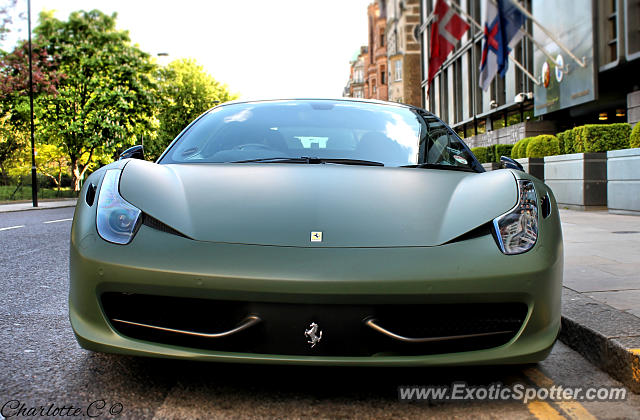 Ferrari 458 Italia spotted in London, United Kingdom