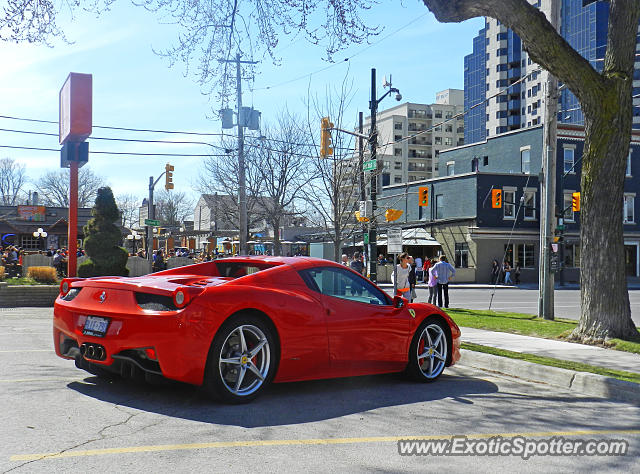 Ferrari 458 Italia spotted in London, Ontario, Canada