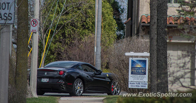 Ferrari California spotted in Whitefish Bay, Wisconsin