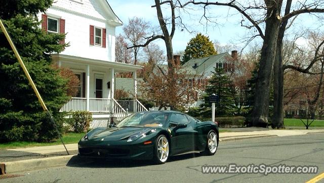 Ferrari 458 Italia spotted in Bernardsville, New Jersey