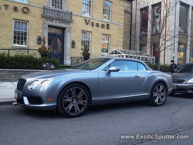 Bentley Continental spotted in Toronto, Canada