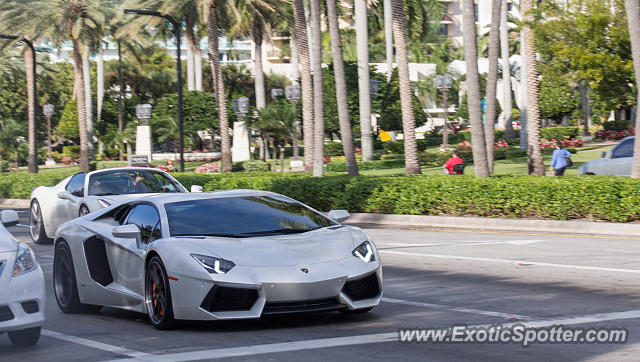 Lamborghini Aventador spotted in Miami, Florida