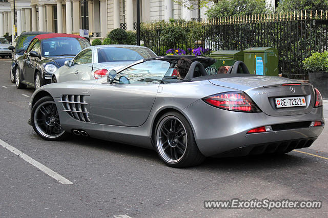 Mercedes SLR spotted in London, United Kingdom