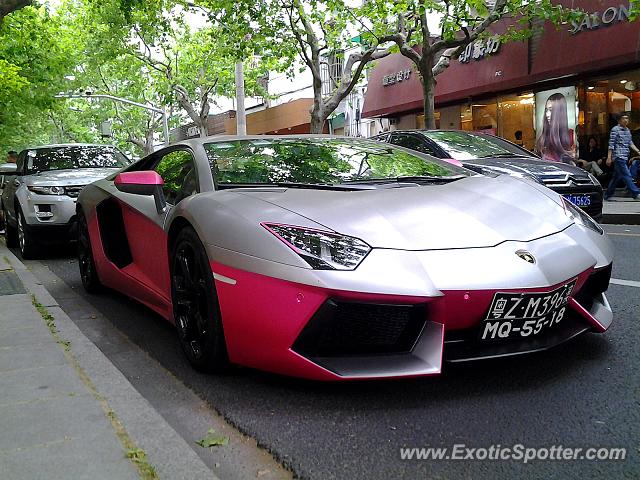 Lamborghini Aventador spotted in Shanghai, China