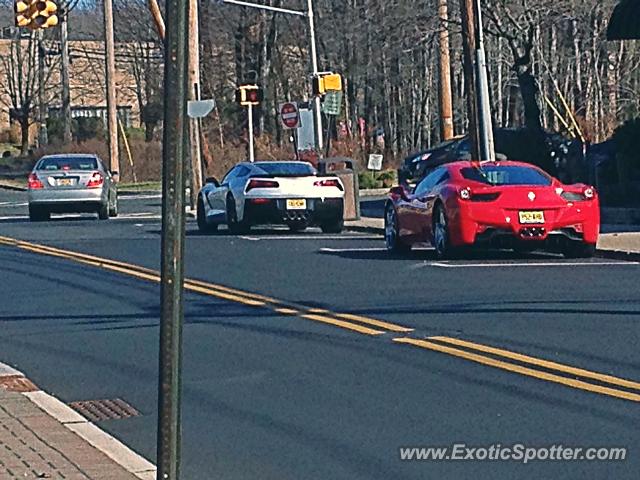 Ferrari 458 Italia spotted in Closter, New Jersey