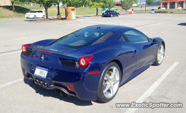 Ferrari 458 Italia spotted in Hermitage, Tennessee