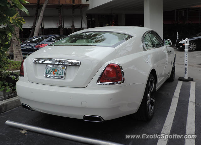 Rolls Royce Wraith spotted in Bal Harbour, Florida