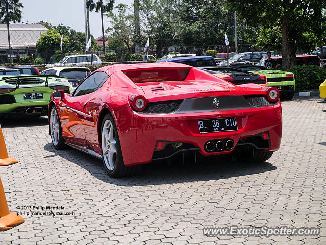 Ferrari 458 Italia spotted in Jakarta, Indonesia