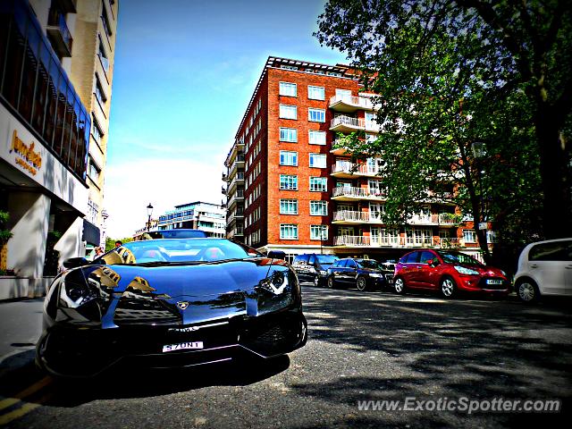 Lamborghini Aventador spotted in London, United Kingdom