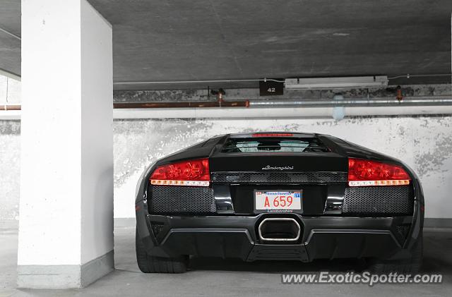Lamborghini Murcielago spotted in Boston, Massachusetts