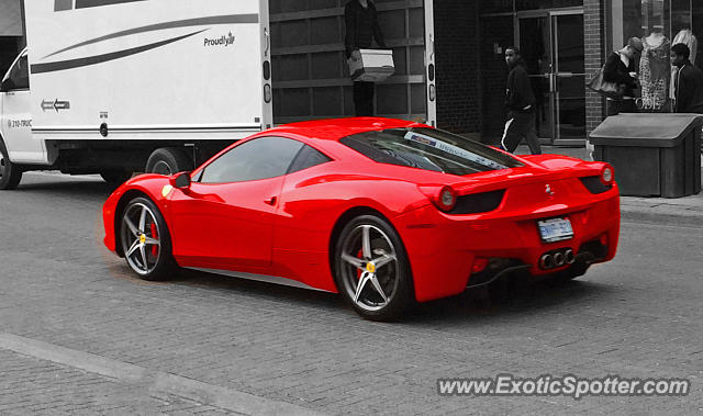Ferrari 458 Italia spotted in Toronto, Canada