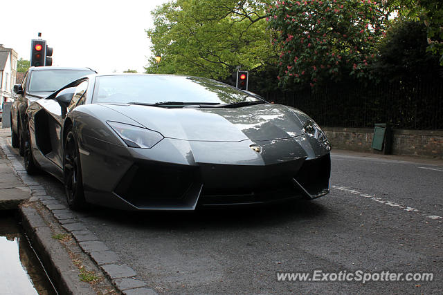 Lamborghini Aventador spotted in Cambridge, United Kingdom