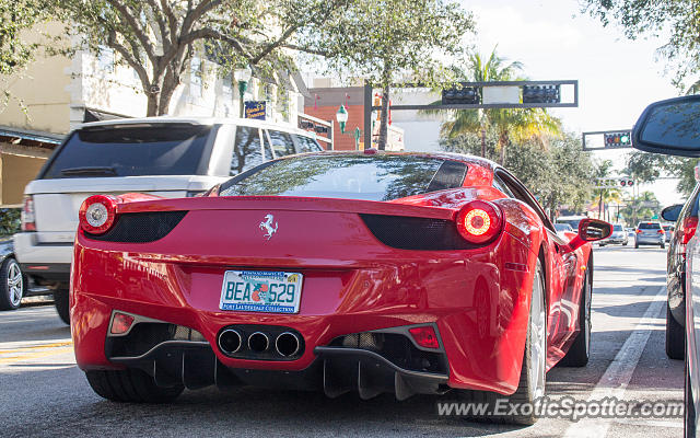 Ferrari 458 Italia spotted in Delray Beach., Florida