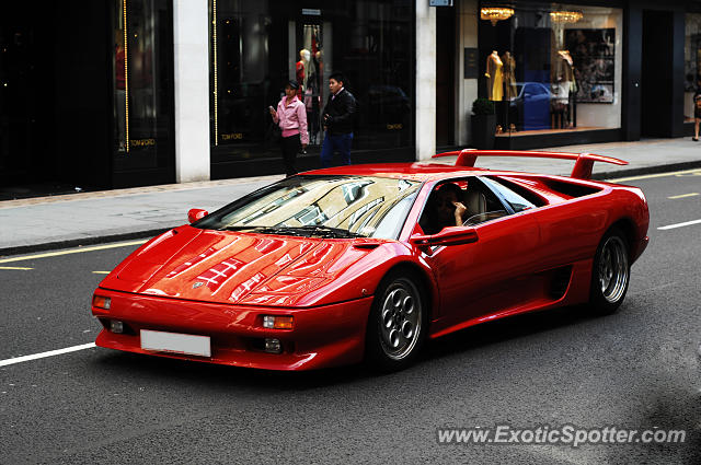Lamborghini Diablo spotted in London, United Kingdom