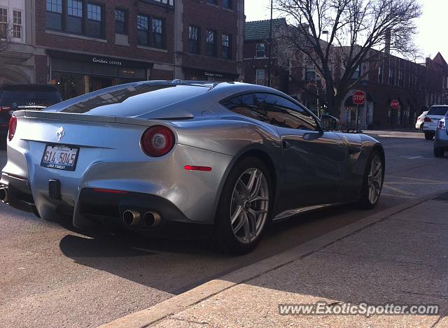 Ferrari F12 spotted in Winnetka, Illinois