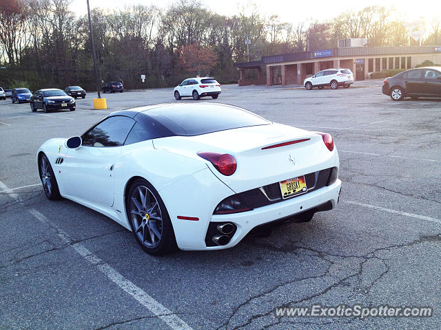 Ferrari California spotted in Closter, New Jersey