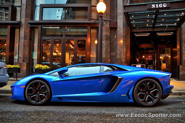 Lamborghini Aventador spotted in Chicago, Illinois