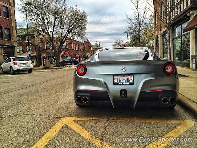 Ferrari F12 spotted in Winnetka, Illinois
