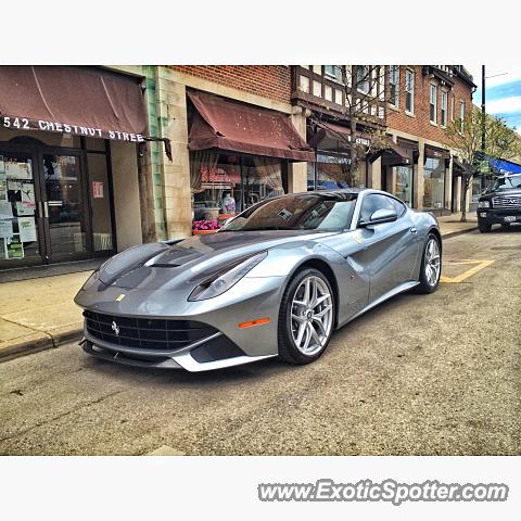 Ferrari F12 spotted in Winnetka, Illinois