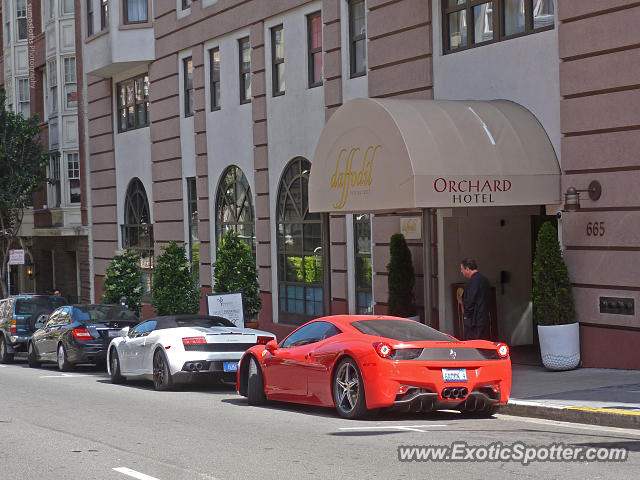 Ferrari 458 Italia spotted in San Francisco, California