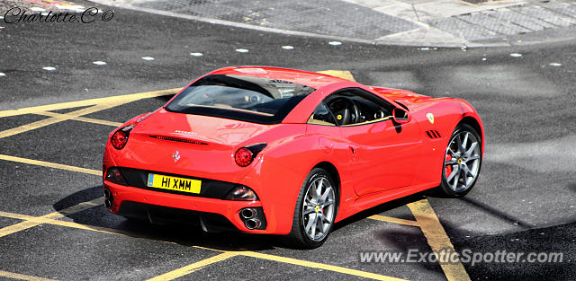 Ferrari California spotted in London, United Kingdom