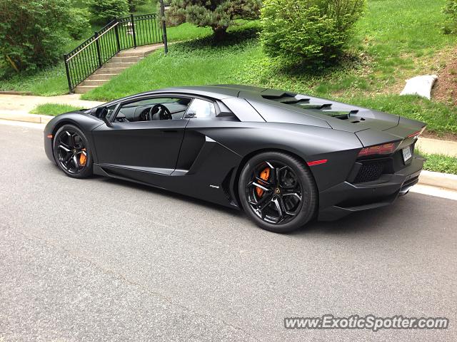 Lamborghini Aventador spotted in Alexandria, Virginia