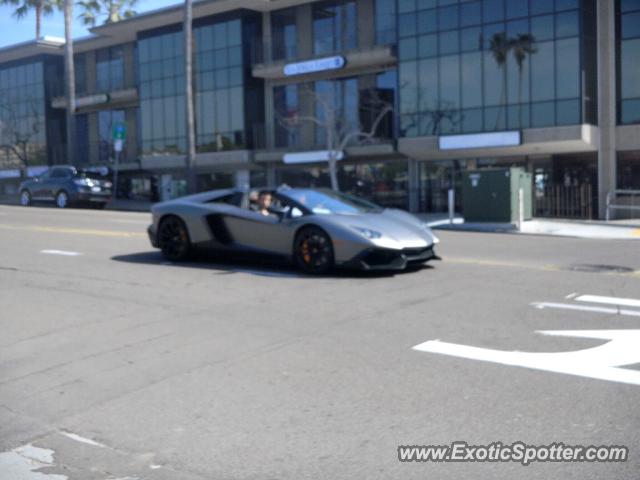 Lamborghini Aventador spotted in La Jolla, California