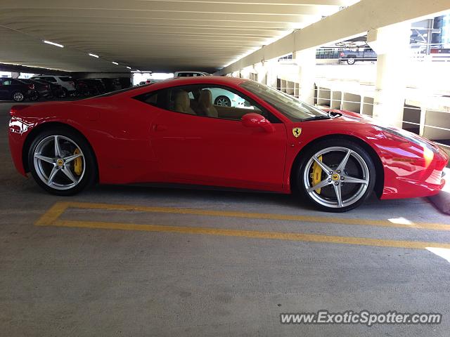 Ferrari 458 Italia spotted in Dallas, Texas