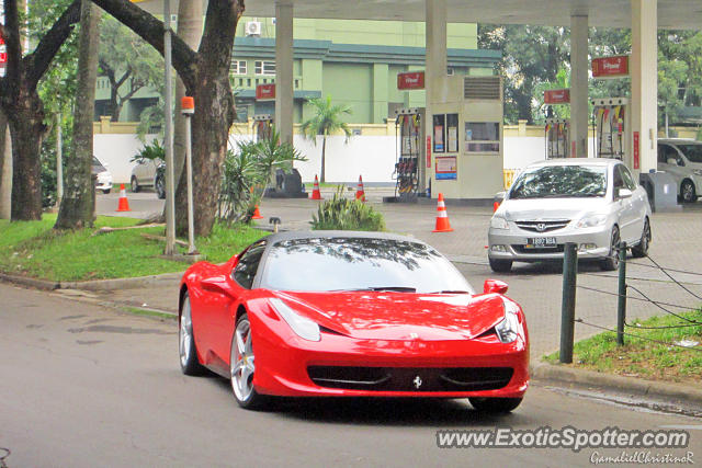 Ferrari 458 Italia spotted in Jakarta, Indonesia