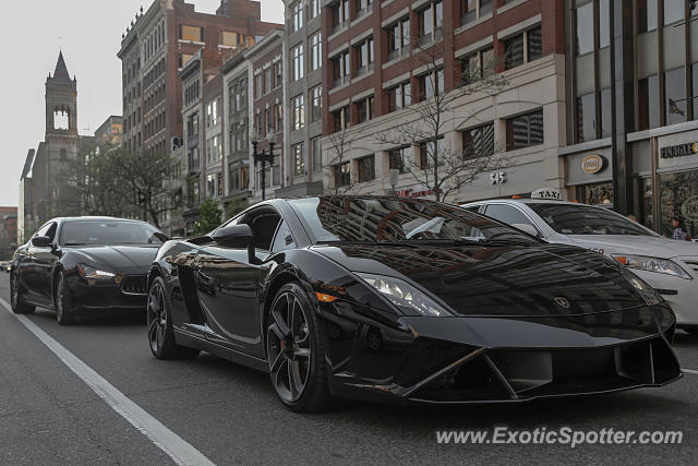 Lamborghini Gallardo spotted in Boston, Massachusetts
