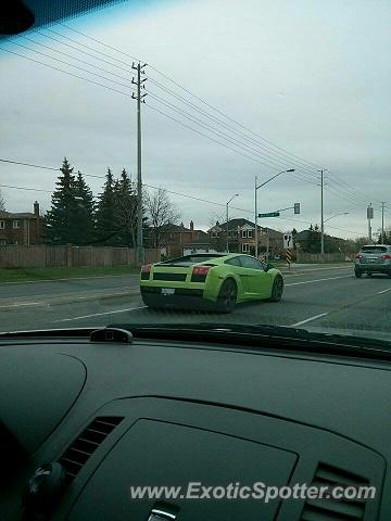 Lamborghini Gallardo spotted in Toronto, Canada