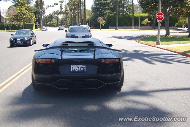 Lamborghini Aventador spotted in Beverly Hills, California