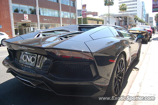 Lamborghini Aventador spotted in Beverly Hills, California