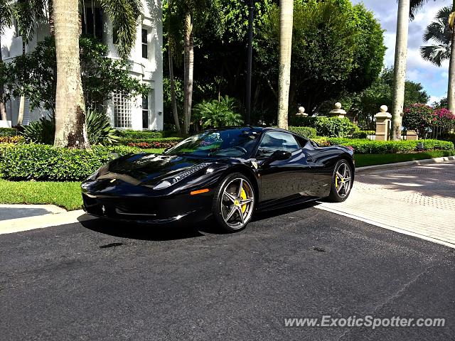 Ferrari 458 Italia spotted in Boca Raton, Florida