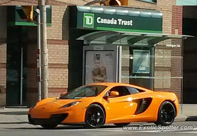 Mclaren MP4-12C spotted in Yorkville, Canada
