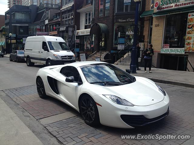 Mclaren MP4-12C spotted in Toronto, Canada