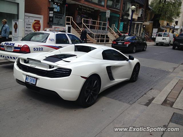 Mclaren MP4-12C spotted in Toronto, Canada