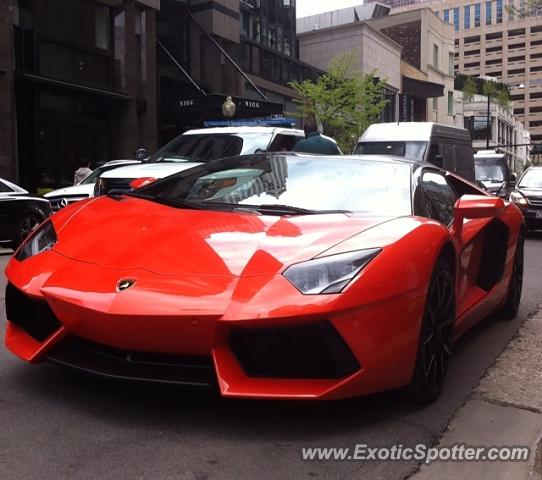 Lamborghini Aventador spotted in Chicago, Illinois