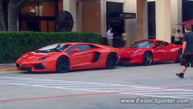 Lamborghini Aventador spotted in Dallas, Texas