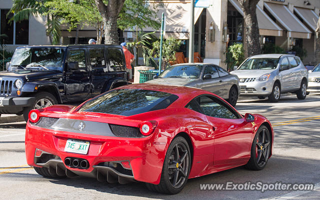 Ferrari 458 Italia spotted in Delray Beach, Florida